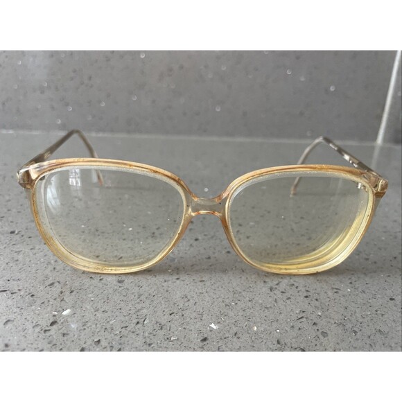 Vintage Tura MOD TL 311 Tan Eyeglasses Frames ONLY 143 Japan full rim oversized - Picture 1 of 14
